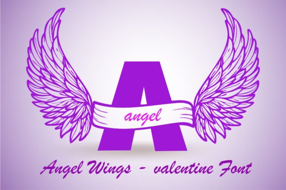 Angel Wings Font: Celestial Elegance for Creative Design