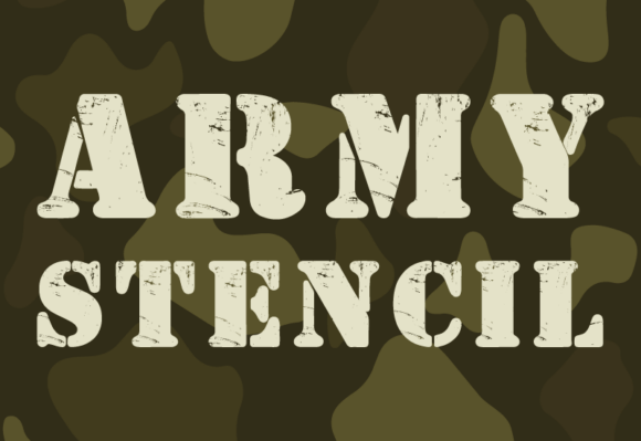 Army Stencil: Bold Typography for Modern Design