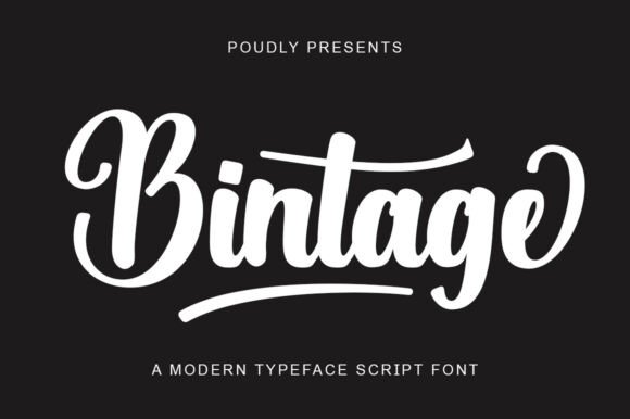 Bintage: A Handwritten Font for Bold, Nostalgic Designs