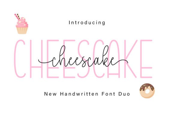 Cheescake Duo: A Romantic Font for Elegant Designs