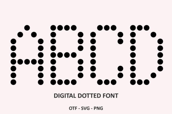 Digital Dotted: A Modern Vintage Font