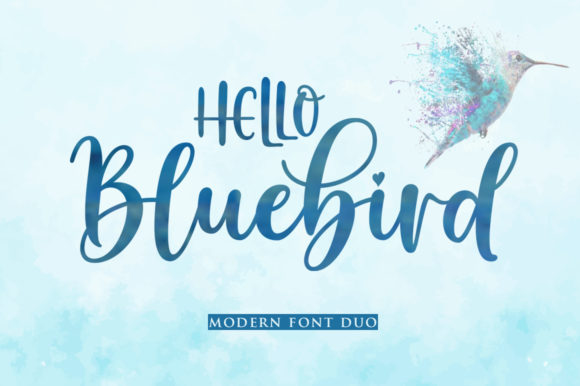 Discover the Modern Elegance of the Hello Bluebird Typeface