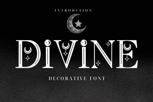 Divine: A Mystical Serif Font with Celestial Embellishments