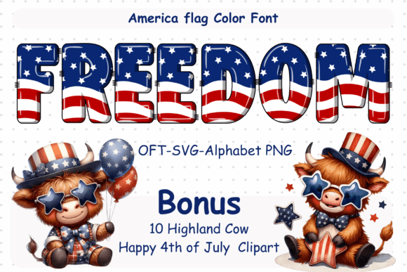 Freedom: A Patriotic Typeface for Bold Design Projects