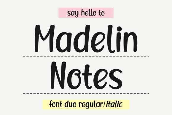 Madelin Notes: A Charming Handwritten Font for Creative Projects