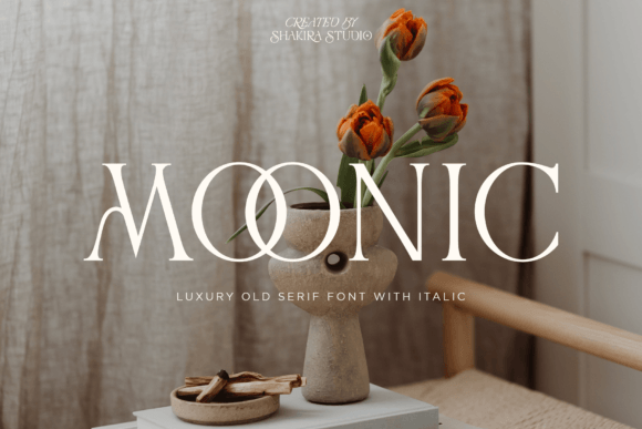 Moonic: A Luxury Serif Font for Elegant Designs