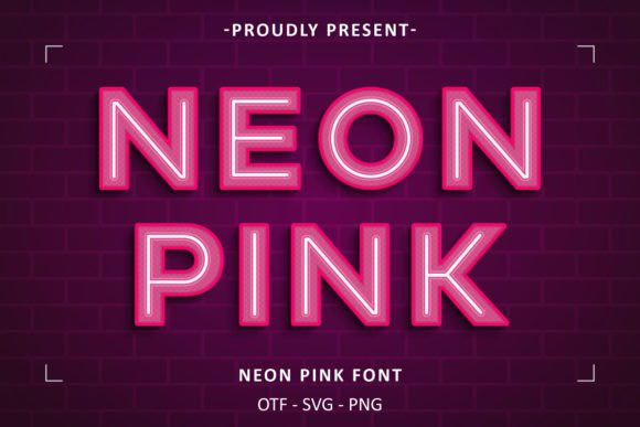 Neon Pink: A Modern Typeface for Vibrant Designs
