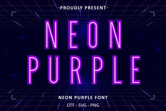 Neon Purple Font: A Modern Display Typeface for Bold Designs