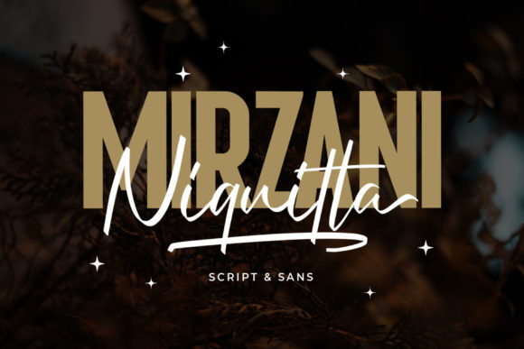 Niquitta Mirzani: A Lovely Duo Font for Elegant Designs