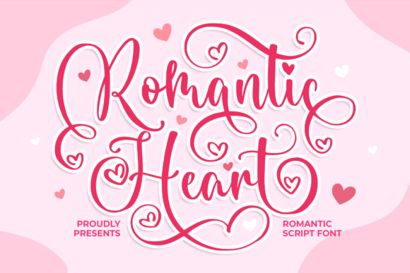 Romantic Heart: A Ravishing Handwritten Font for Elegant Designs