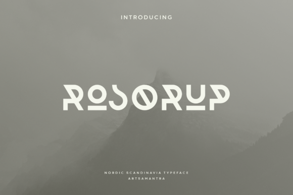Rosorup: A Tribal Typeface with Viking Era Inspiration