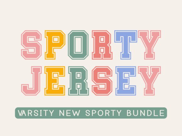 Sporty Varsity: A Modern Display Font for Bold Designs