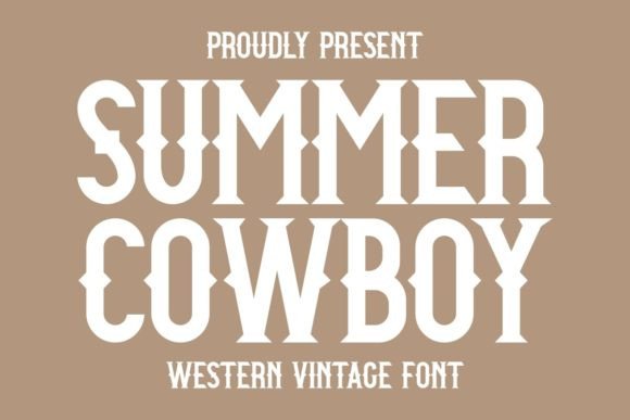 Summer Cowboy: A Bold Vintage Typeface for Rustic Charm