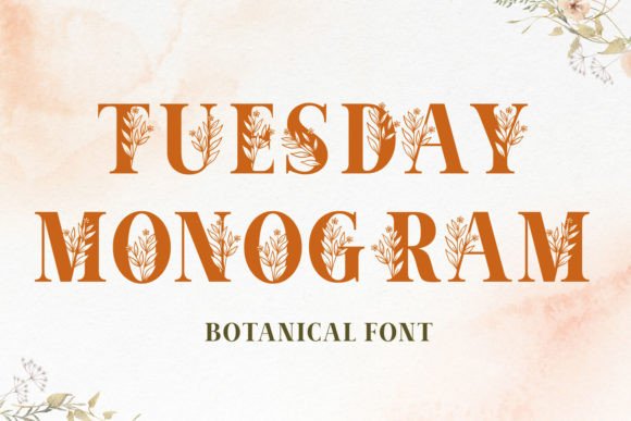 Tuesday Monogram: A Font for Craft & Elegance