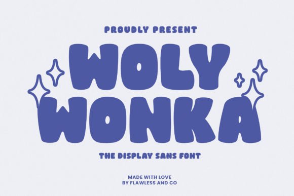 Woly Wonka: A Playful Display Sans Font for Creative Projects